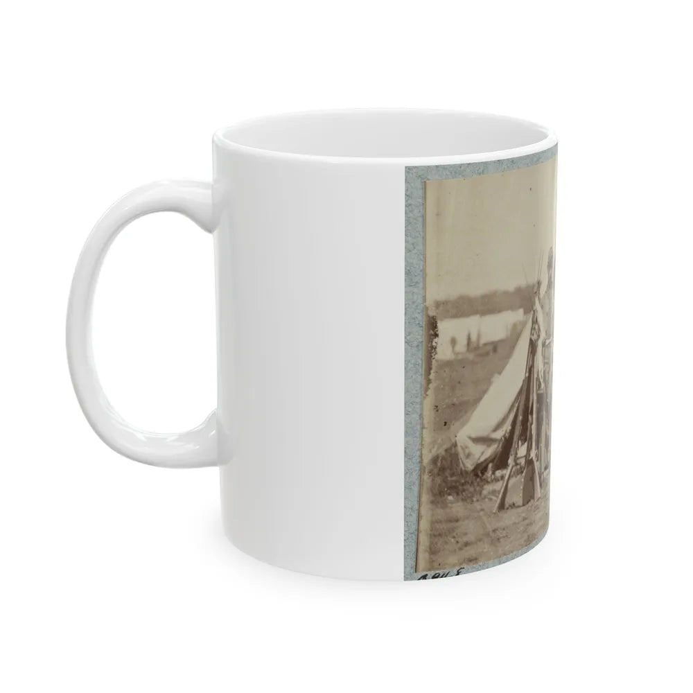 7th New York State Militia, Camp Cameron, D.C., 1861 022 (U.S. Civil War) White Coffee Mug-Go Mug Yourself