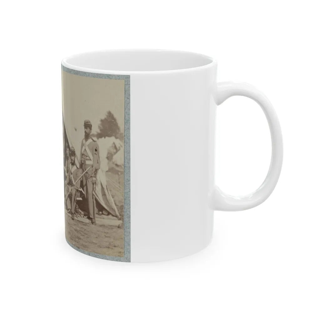 7th New York State Militia, Camp Cameron, D.C., 1861 022 (U.S. Civil War) White Coffee Mug-Go Mug Yourself