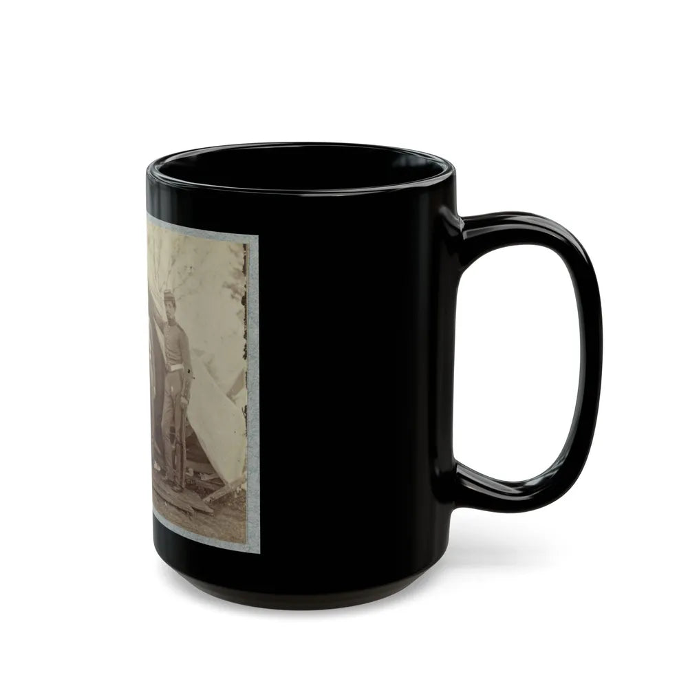 7th New York State Militia, Camp Cameron, D.C., 1861 023 (U.S. Civil War) Black Coffee Mug-Go Mug Yourself