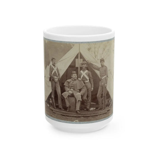 7th New York State Militia, Camp Cameron, D.C., 1861 023 (U.S. Civil War) White Coffee Mug-15oz-Go Mug Yourself