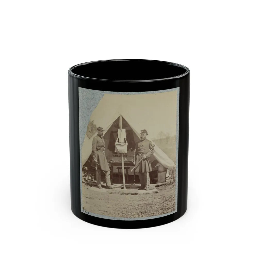 7th New York State Militia, Camp Cameron, D.C., 1861 024 (U.S. Civil War) Black Coffee Mug-11oz-Go Mug Yourself