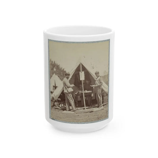 7th New York State Militia, Camp Cameron, D.C., 1861 025 (U.S. Civil War) White Coffee Mug-15oz-Go Mug Yourself