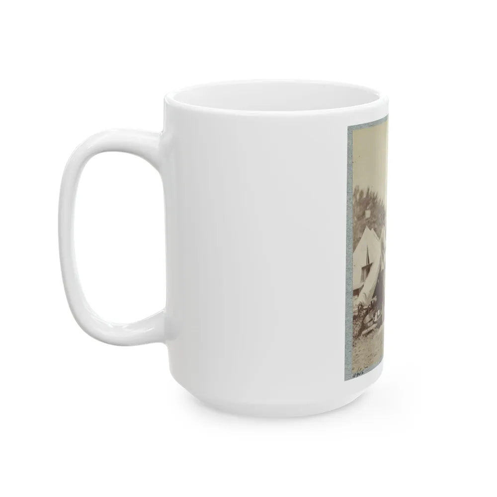 7th New York State Militia, Camp Cameron, D.C., 1861 025 (U.S. Civil War) White Coffee Mug-Go Mug Yourself