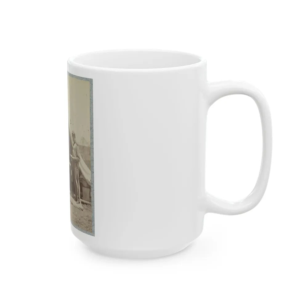 7th New York State Militia, Camp Cameron, D.C., 1861 025 (U.S. Civil War) White Coffee Mug-Go Mug Yourself