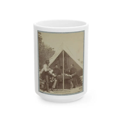 7th New York State Militia, Camp Cameron, D.C., 1861 026 (U.S. Civil War) White Coffee Mug-15oz-Go Mug Yourself