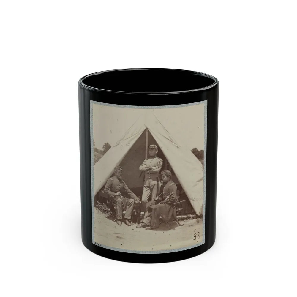 7th New York State Militia, Camp Cameron, D.C., 1861 027 (U.S. Civil War) Black Coffee Mug-11oz-Go Mug Yourself