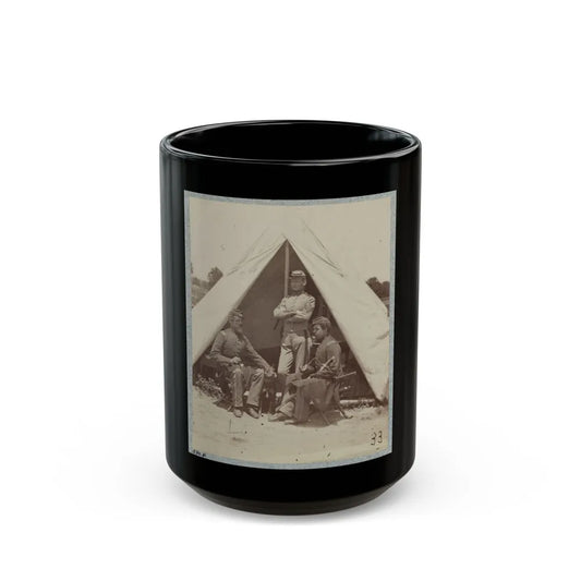 7th New York State Militia, Camp Cameron, D.C., 1861 027 (U.S. Civil War) Black Coffee Mug-15oz-Go Mug Yourself