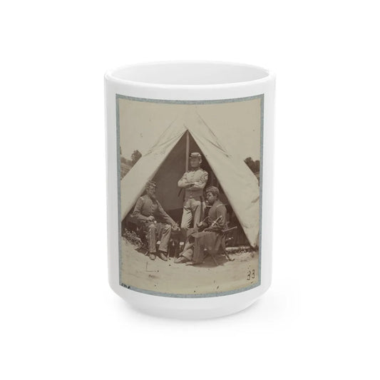 7th New York State Militia, Camp Cameron, D.C., 1861 027 (U.S. Civil War) White Coffee Mug-15oz-Go Mug Yourself