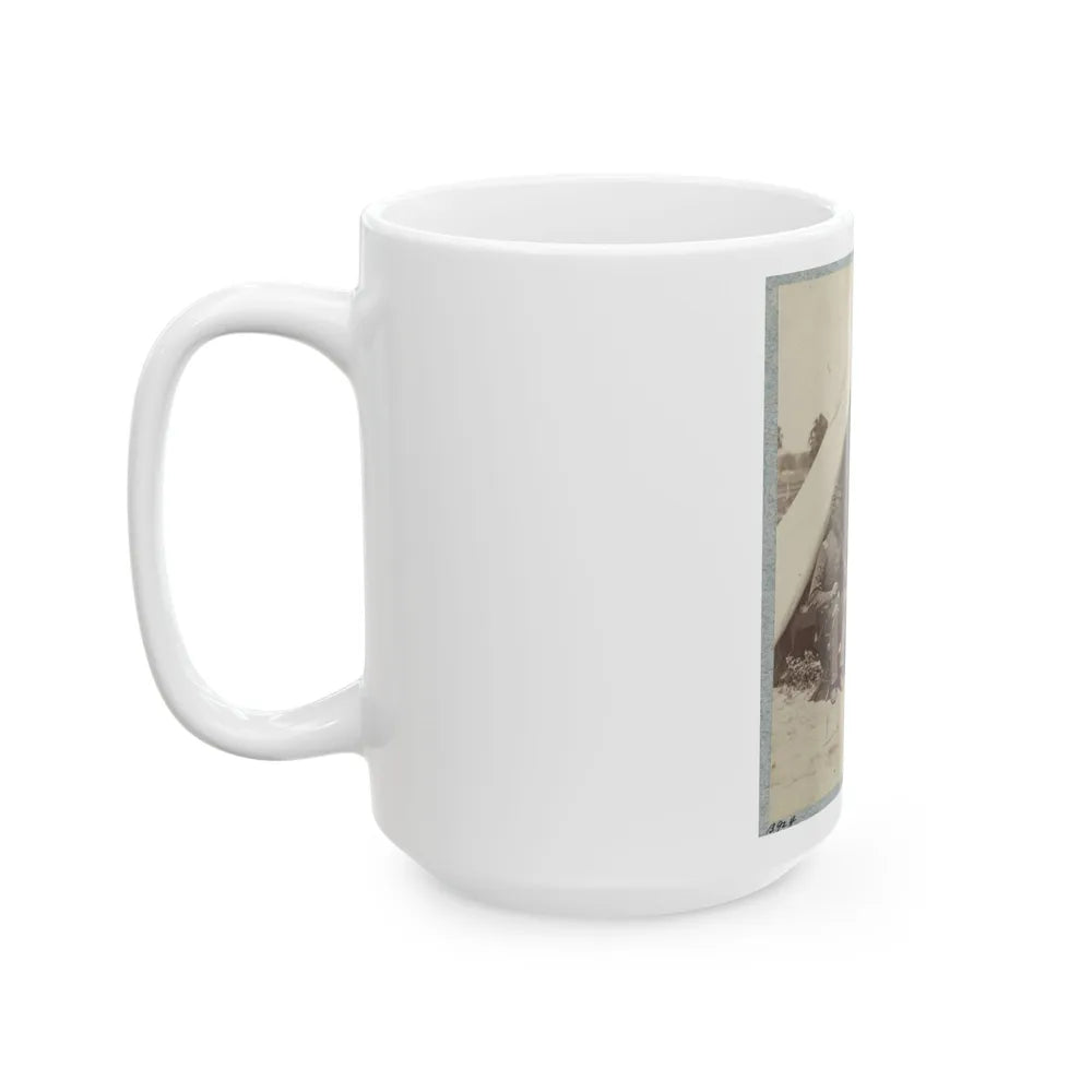 7th New York State Militia, Camp Cameron, D.C., 1861 027 (U.S. Civil War) White Coffee Mug-Go Mug Yourself