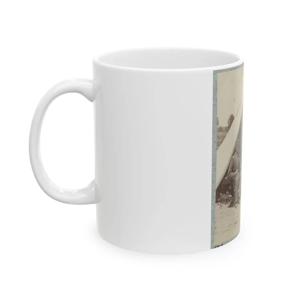 7th New York State Militia, Camp Cameron, D.C., 1861 027 (U.S. Civil War) White Coffee Mug-Go Mug Yourself