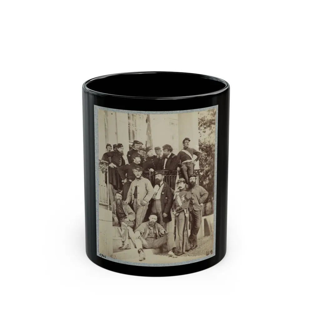 7th New York State Militia, Camp Cameron, D.C., 1861 028 (U.S. Civil War) Black Coffee Mug-11oz-Go Mug Yourself