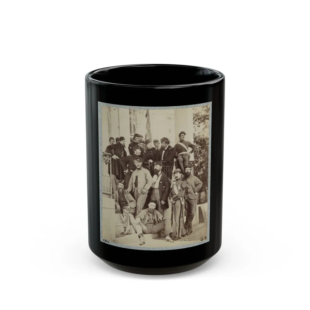 7th New York State Militia, Camp Cameron, D.C., 1861 028 (U.S. Civil War) Black Coffee Mug-15oz-Go Mug Yourself