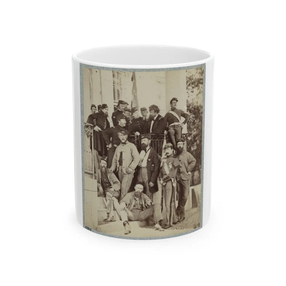 7th New York State Militia, Camp Cameron, D.C., 1861 028 (U.S. Civil War) White Coffee Mug-11oz-Go Mug Yourself