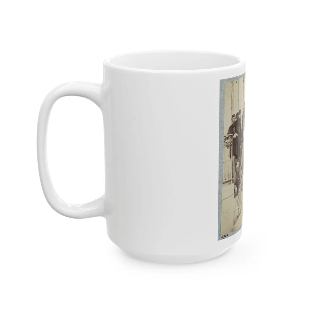 7th New York State Militia, Camp Cameron, D.C., 1861 028 (U.S. Civil War) White Coffee Mug-Go Mug Yourself