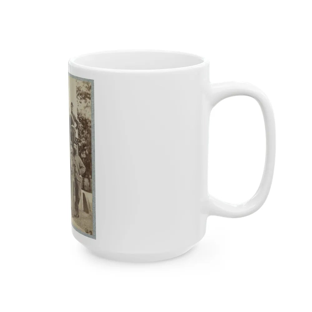 7th New York State Militia, Camp Cameron, D.C., 1861 028 (U.S. Civil War) White Coffee Mug-Go Mug Yourself