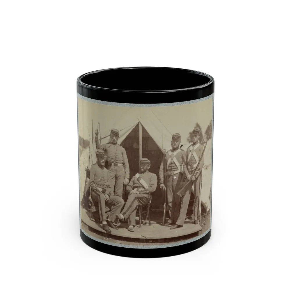 7th New York State Militia, Camp Cameron, D.C., 1861 029 (U.S. Civil War) Black Coffee Mug-11oz-Go Mug Yourself