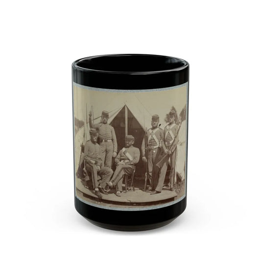 7th New York State Militia, Camp Cameron, D.C., 1861 029 (U.S. Civil War) Black Coffee Mug-15oz-Go Mug Yourself