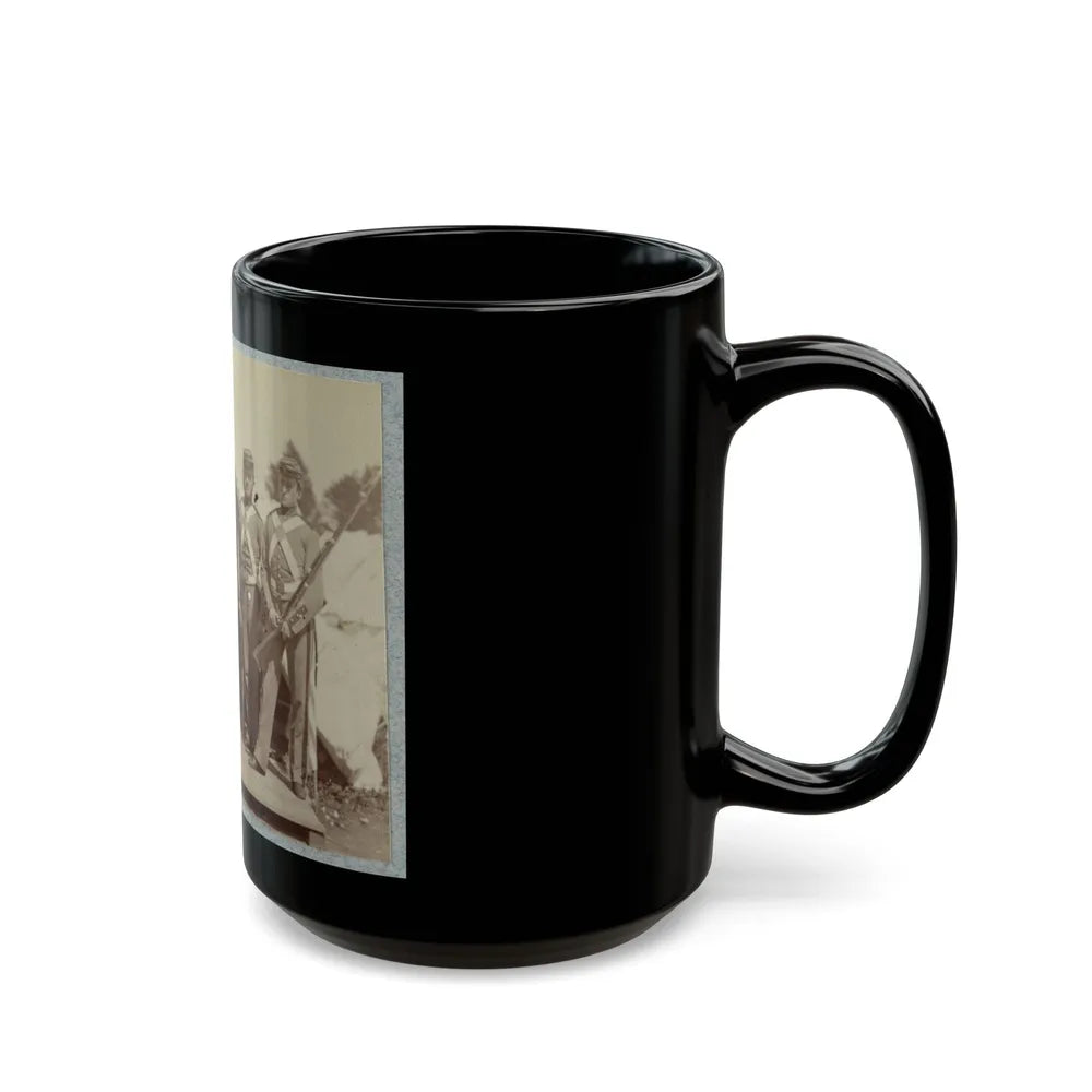 7th New York State Militia, Camp Cameron, D.C., 1861 029 (U.S. Civil War) Black Coffee Mug-Go Mug Yourself