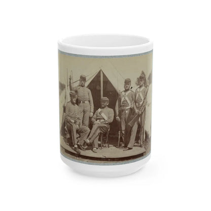 7th New York State Militia, Camp Cameron, D.C., 1861 029 (U.S. Civil War) White Coffee Mug-15oz-Go Mug Yourself