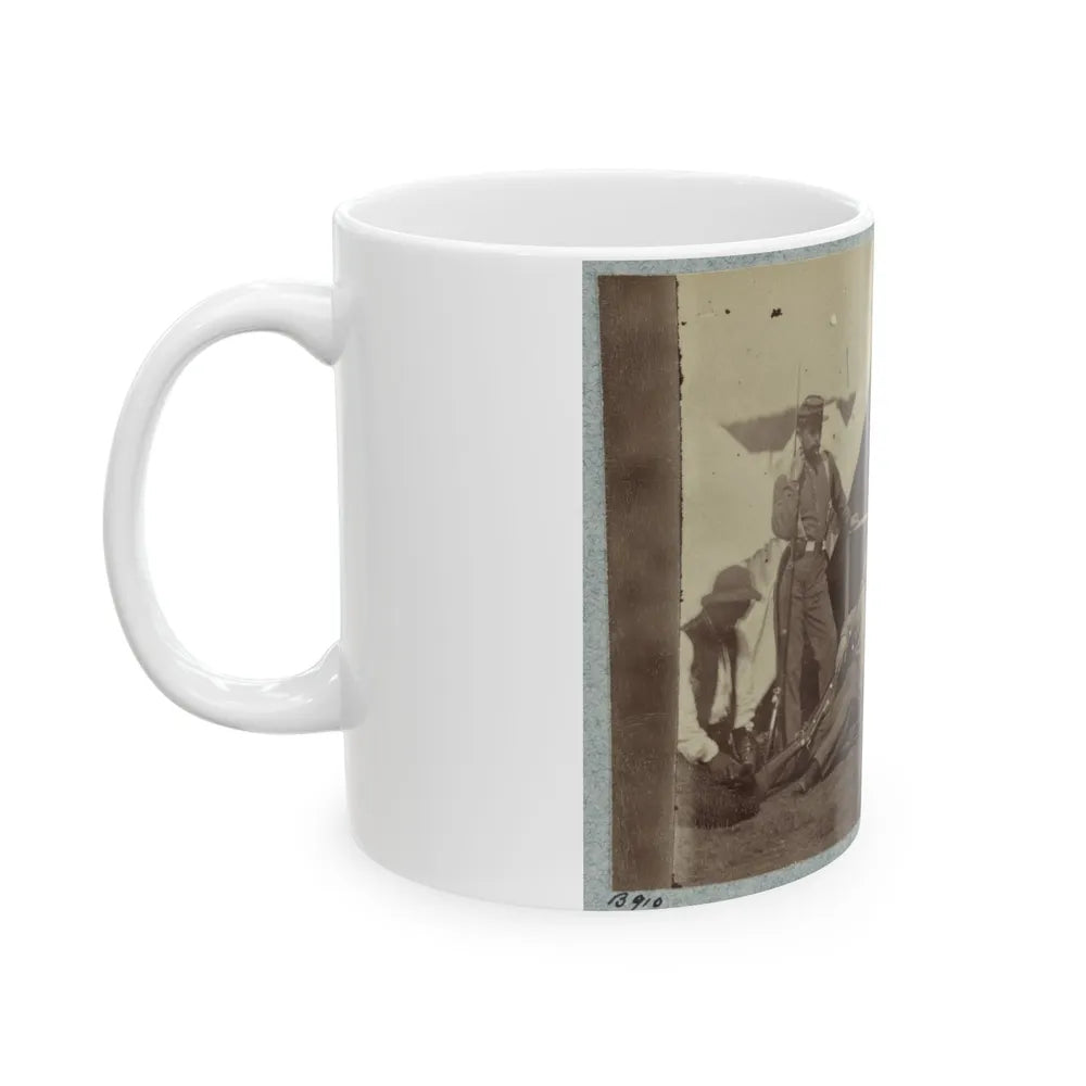 7th New York State Militia, Camp Cameron, D.C., 1861 030 (U.S. Civil War) White Coffee Mug-Go Mug Yourself