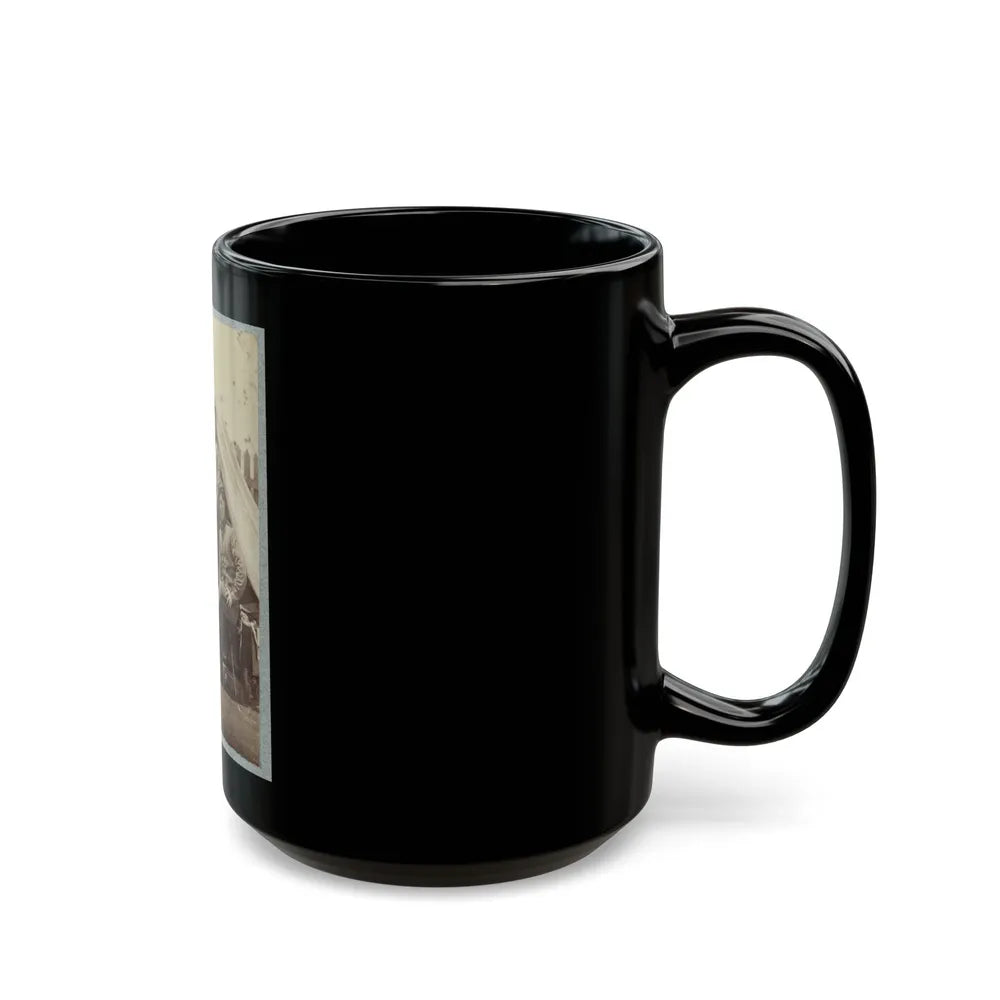 7th New York State Militia, Camp Cameron, D.C., 1861 031 (U.S. Civil War) Black Coffee Mug-Go Mug Yourself