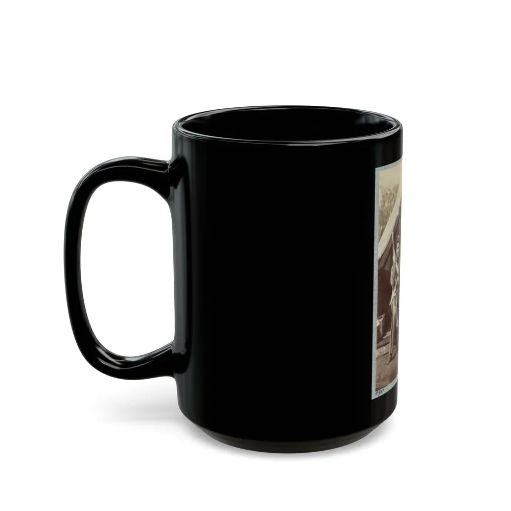 7th New York State Militia, Camp Cameron, D.C., 1861 031 (U.S. Civil War) Black Coffee Mug-Go Mug Yourself