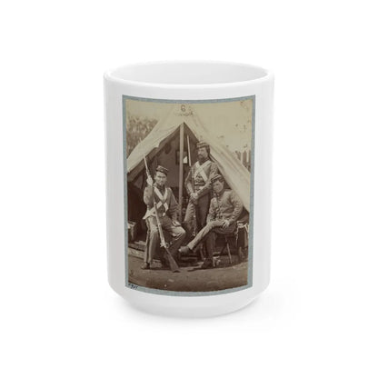 7th New York State Militia, Camp Cameron, D.C., 1861 031 (U.S. Civil War) White Coffee Mug-15oz-Go Mug Yourself