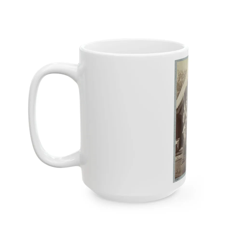 7th New York State Militia, Camp Cameron, D.C., 1861 031 (U.S. Civil War) White Coffee Mug-Go Mug Yourself