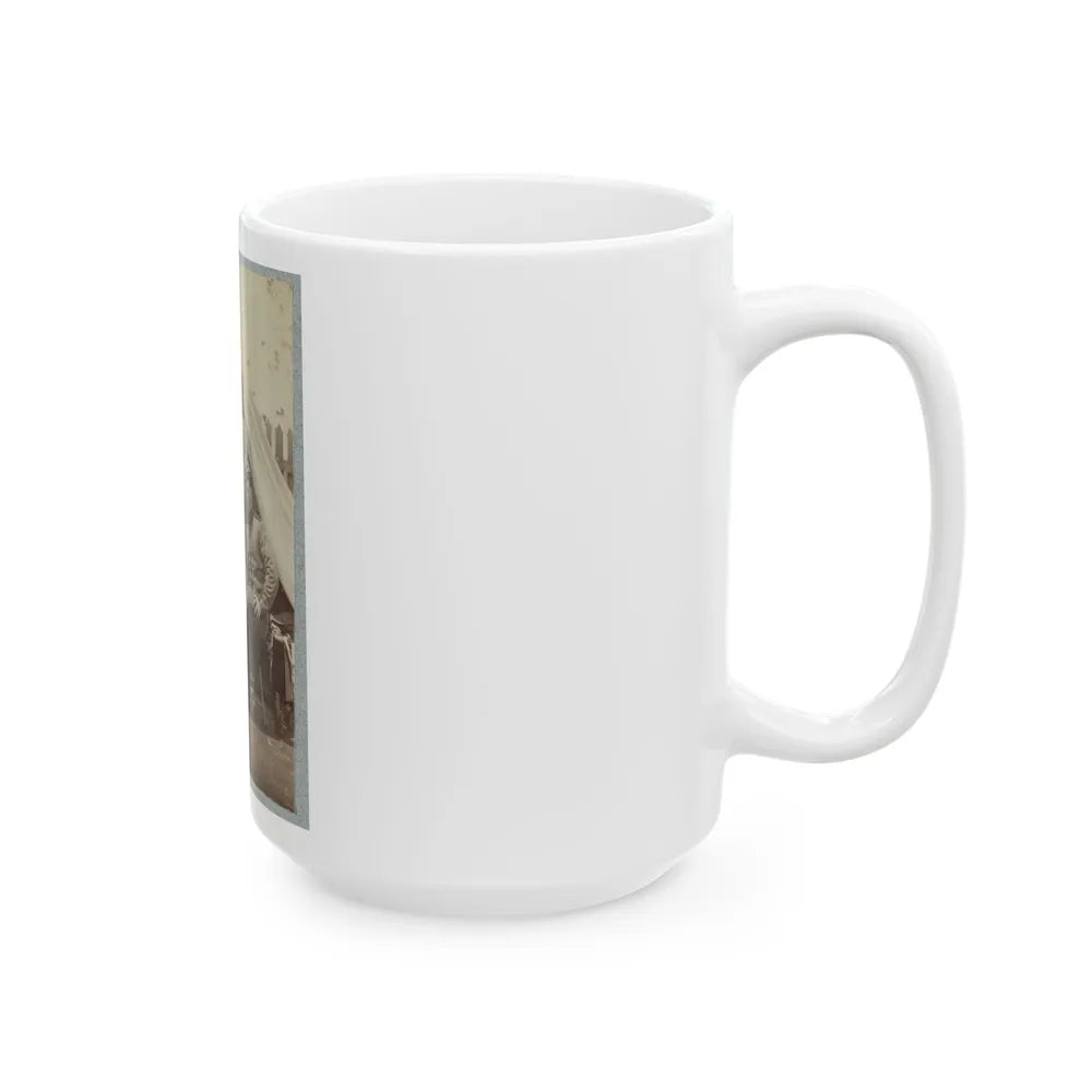 7th New York State Militia, Camp Cameron, D.C., 1861 031 (U.S. Civil War) White Coffee Mug-Go Mug Yourself