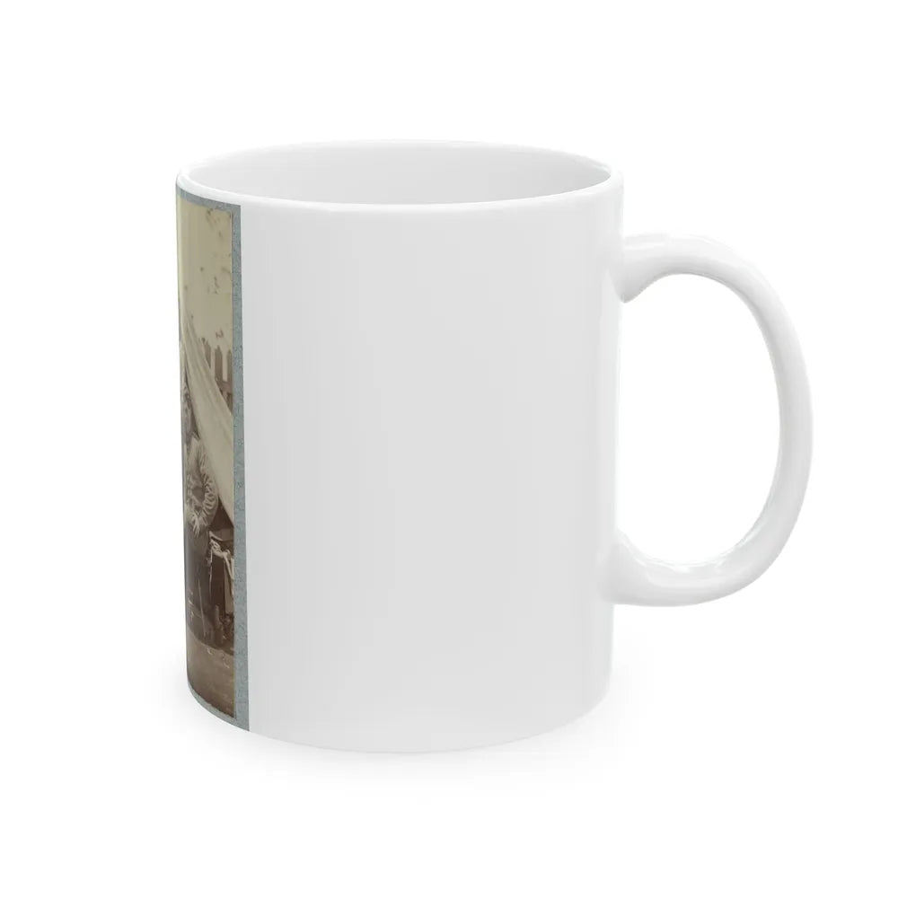 7th New York State Militia, Camp Cameron, D.C., 1861 031 (U.S. Civil War) White Coffee Mug-Go Mug Yourself