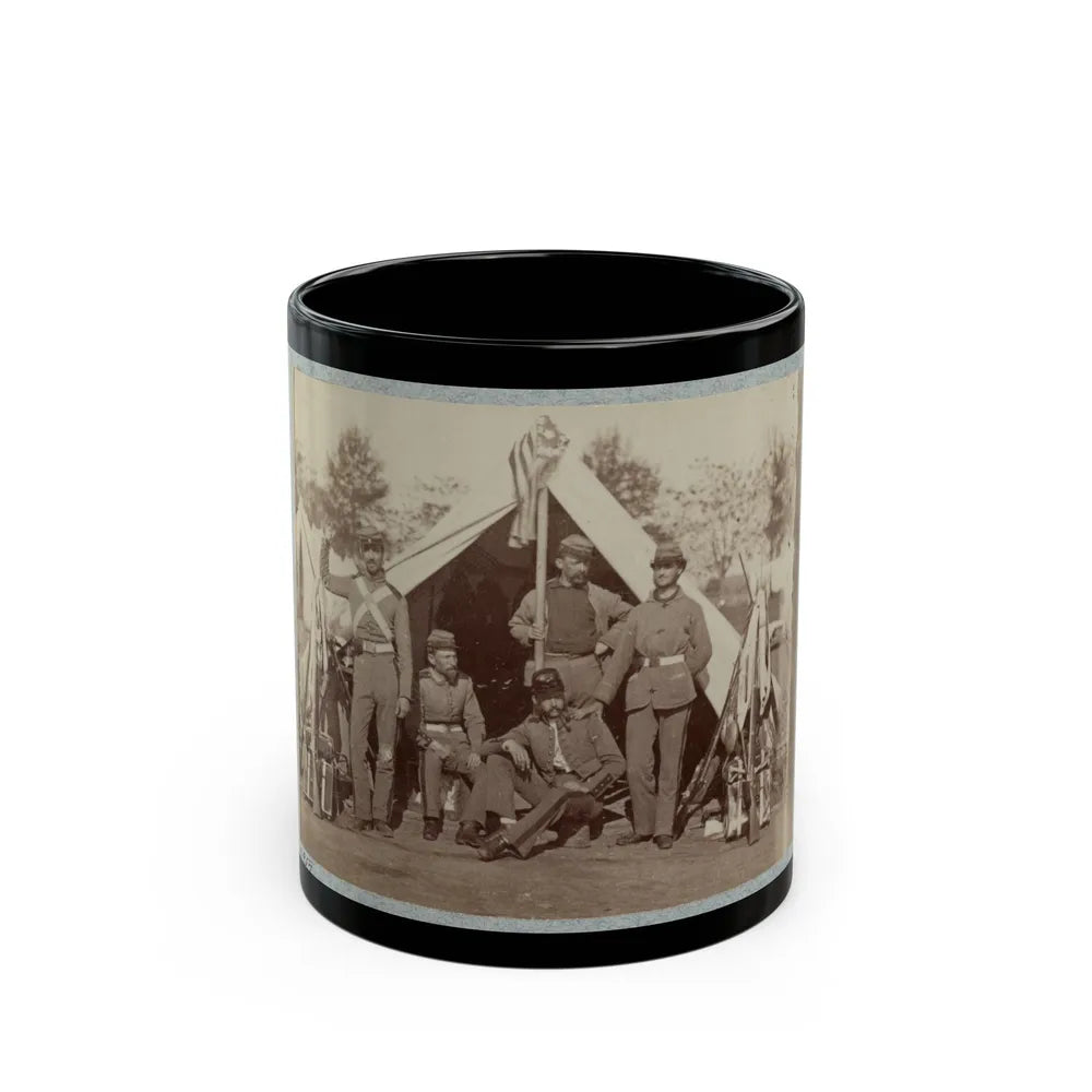 7th New York State Militia, Camp Cameron, D.C., 1861 032 (U.S. Civil War) Black Coffee Mug-11oz-Go Mug Yourself