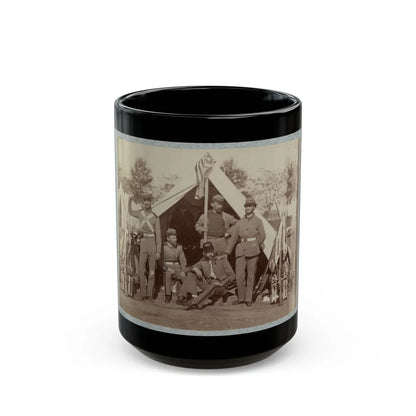 7th New York State Militia, Camp Cameron, D.C., 1861 032 (U.S. Civil War) Black Coffee Mug-15oz-Go Mug Yourself