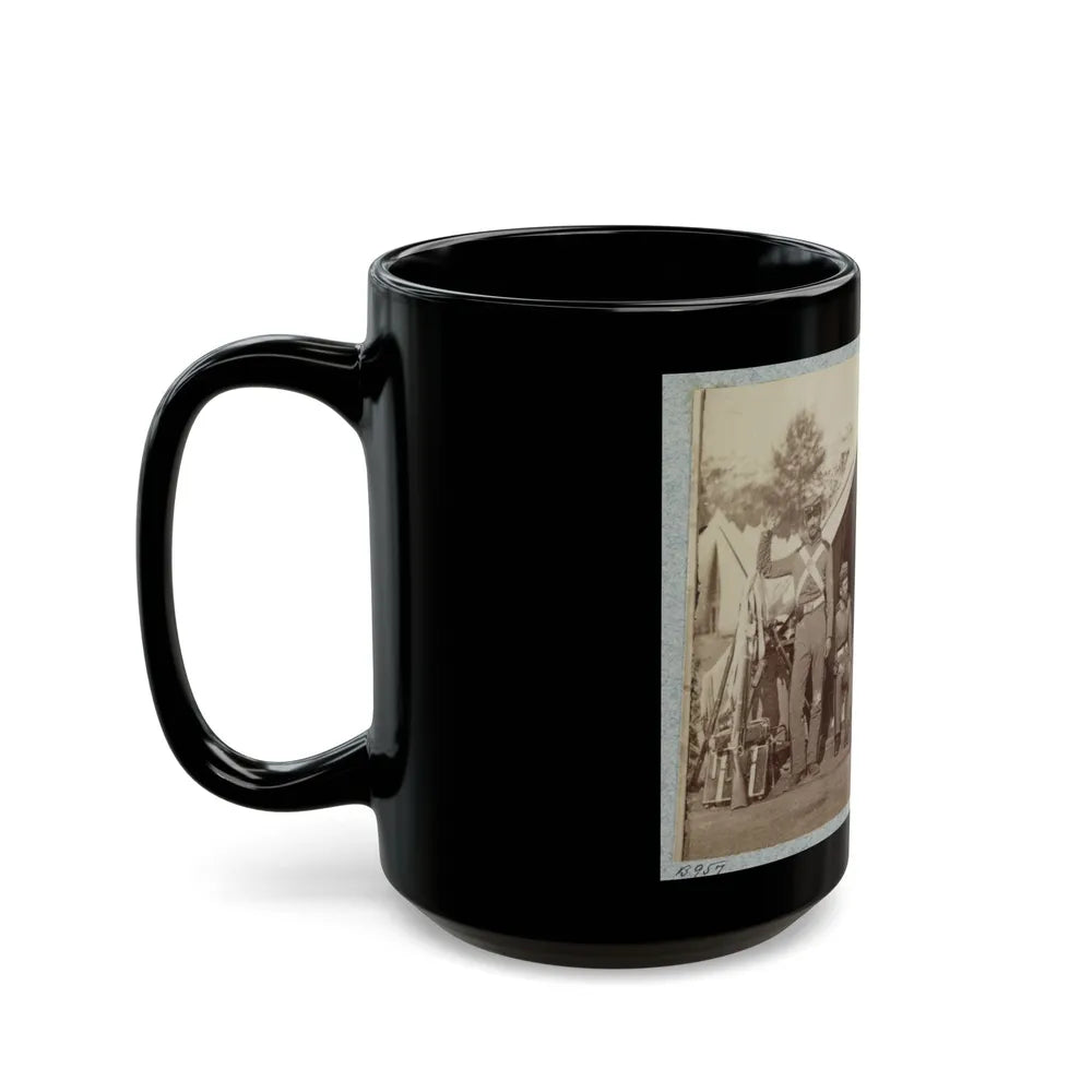 7th New York State Militia, Camp Cameron, D.C., 1861 032 (U.S. Civil War) Black Coffee Mug-Go Mug Yourself