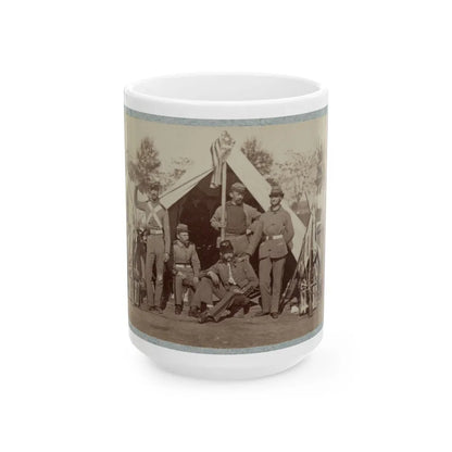 7th New York State Militia, Camp Cameron, D.C., 1861 032 (U.S. Civil War) White Coffee Mug-15oz-Go Mug Yourself