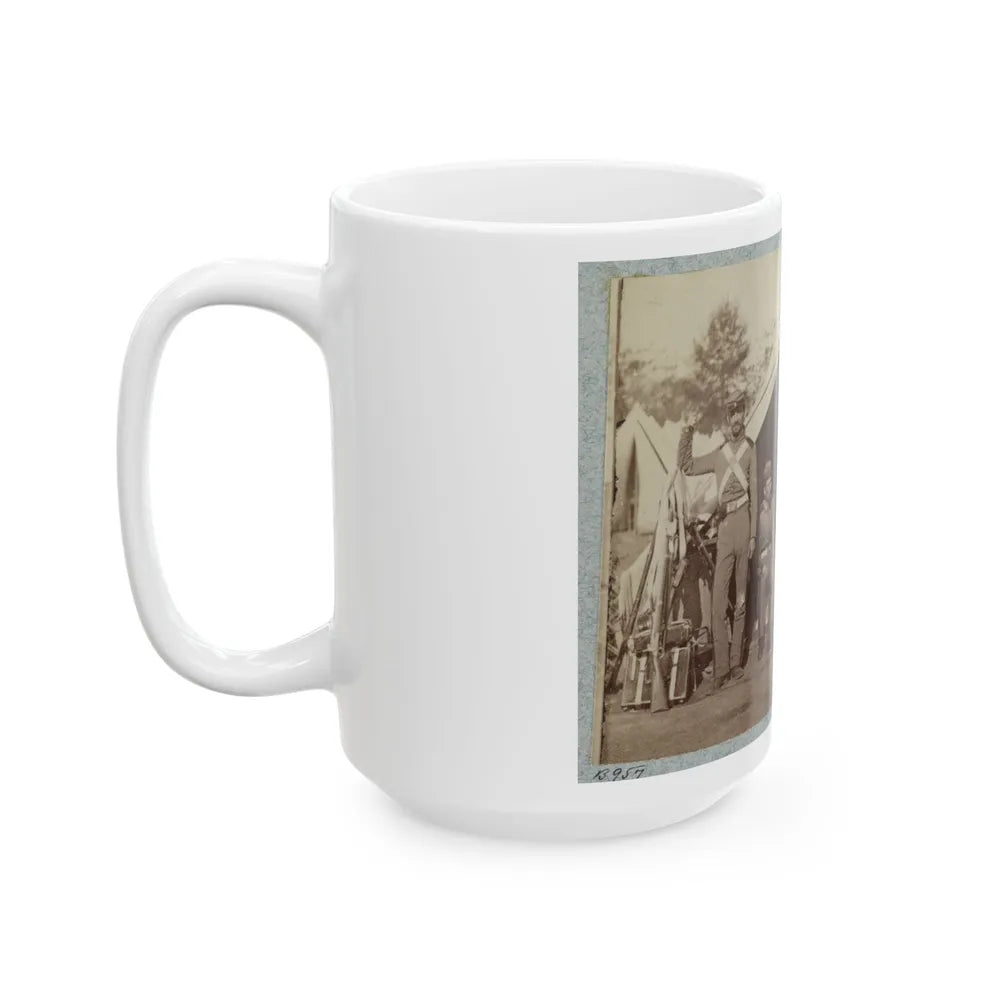 7th New York State Militia, Camp Cameron, D.C., 1861 032 (U.S. Civil War) White Coffee Mug-Go Mug Yourself