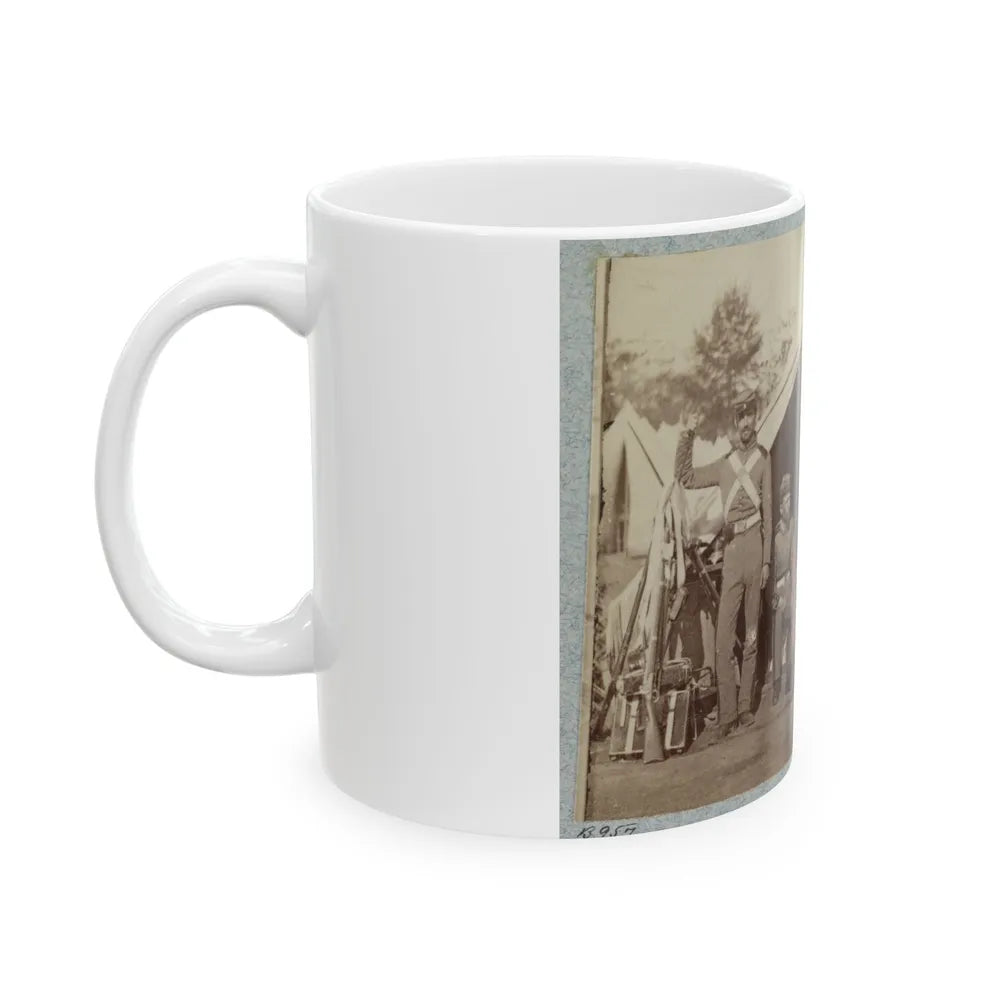 7th New York State Militia, Camp Cameron, D.C., 1861 032 (U.S. Civil War) White Coffee Mug-Go Mug Yourself