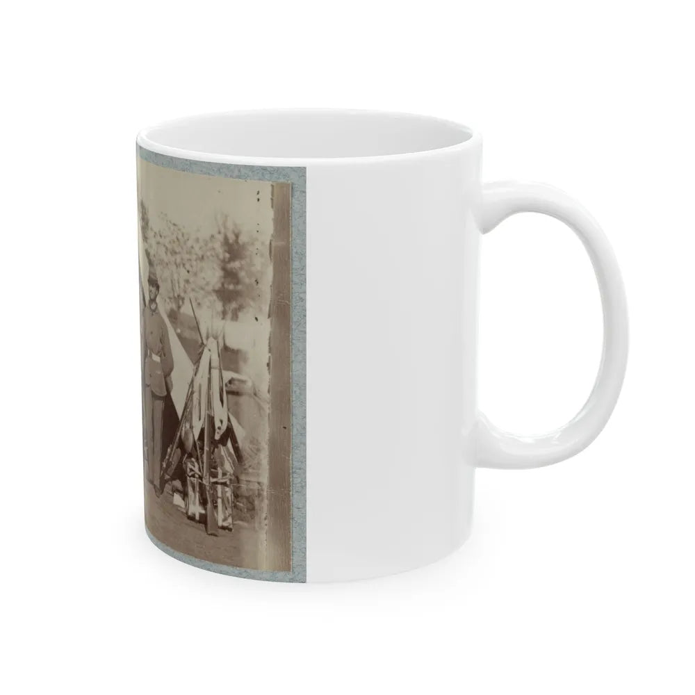 7th New York State Militia, Camp Cameron, D.C., 1861 032 (U.S. Civil War) White Coffee Mug-Go Mug Yourself