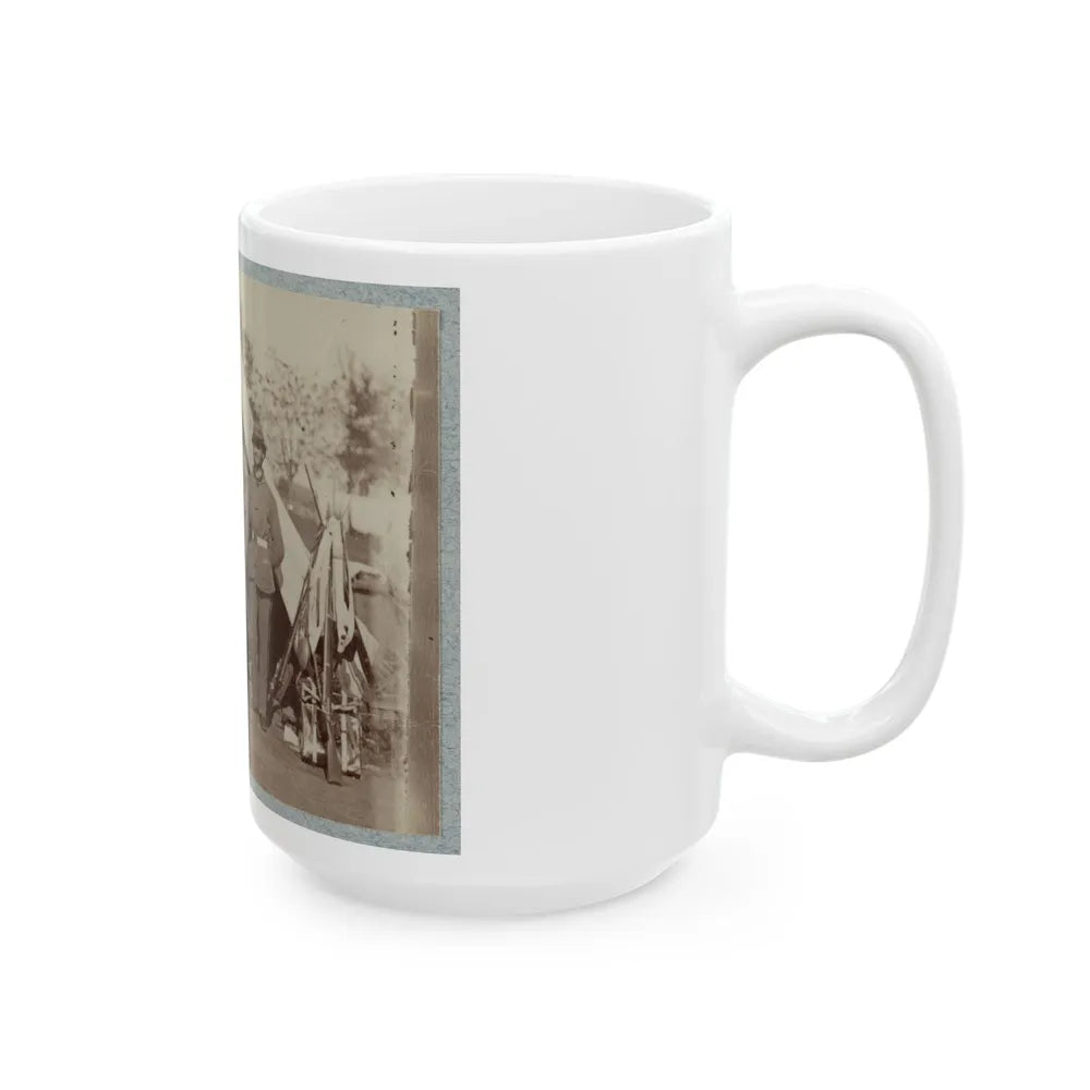 7th New York State Militia, Camp Cameron, D.C., 1861 032 (U.S. Civil War) White Coffee Mug-Go Mug Yourself