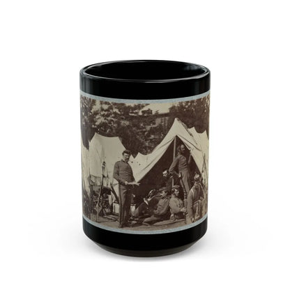 7th New York State Militia, Camp Cameron, D.C., 1861 033 (U.S. Civil War) Black Coffee Mug-15oz-Go Mug Yourself