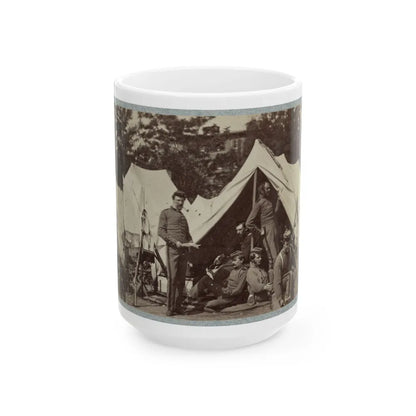 7th New York State Militia, Camp Cameron, D.C., 1861 033 (U.S. Civil War) White Coffee Mug-15oz-Go Mug Yourself