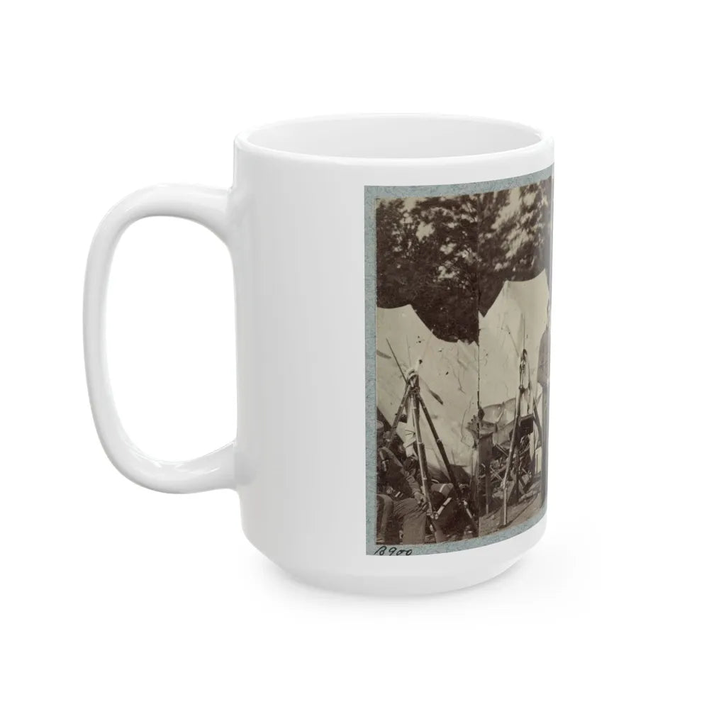 7th New York State Militia, Camp Cameron, D.C., 1861 033 (U.S. Civil War) White Coffee Mug-Go Mug Yourself