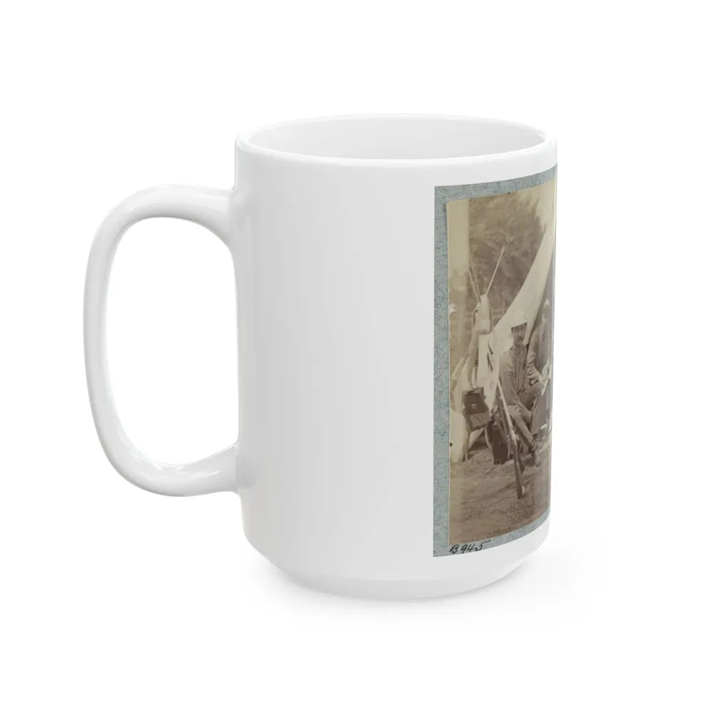 7th New York State Militia, Camp Cameron, D.C., 1861 034 (U.S. Civil War) White Coffee Mug-Go Mug Yourself