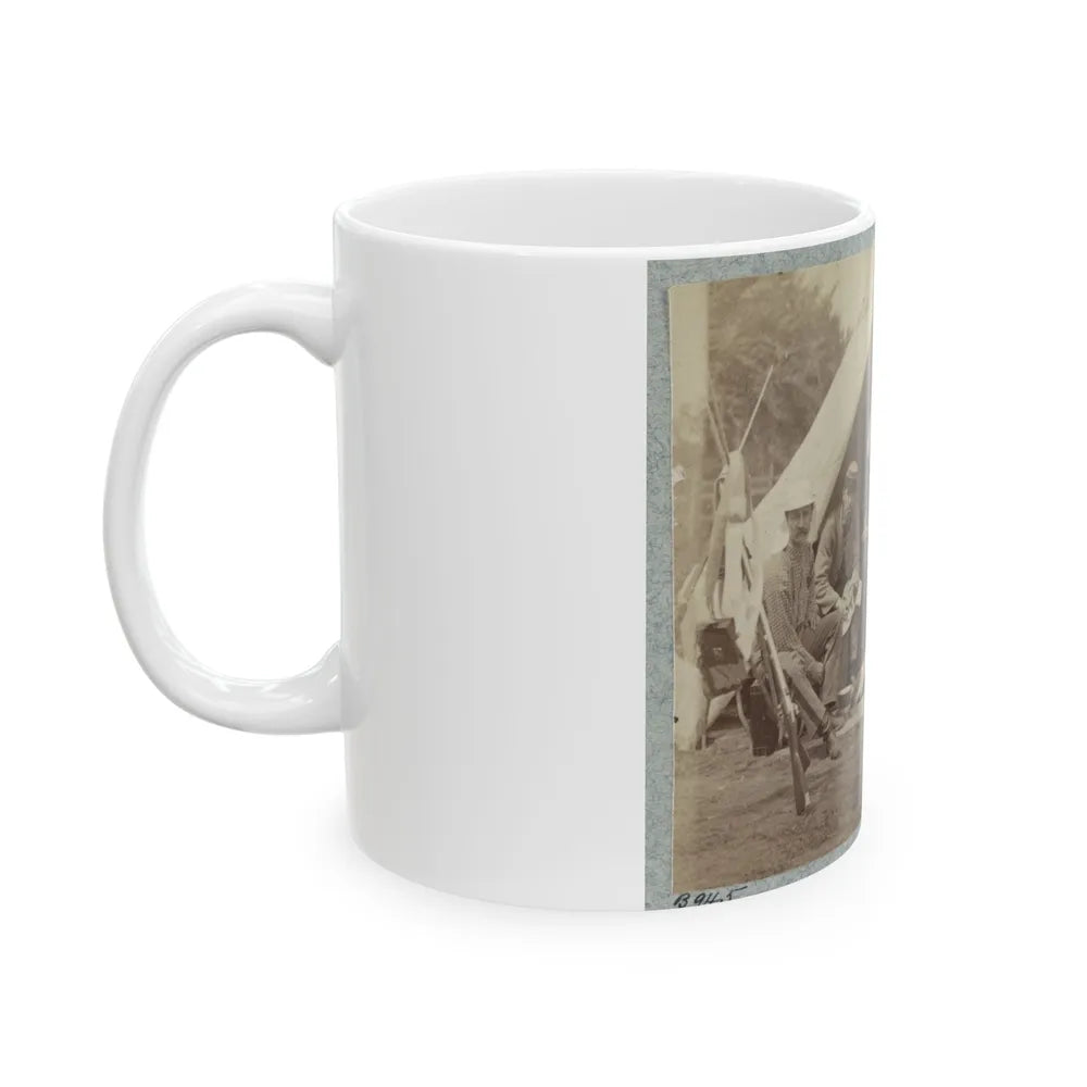 7th New York State Militia, Camp Cameron, D.C., 1861 034 (U.S. Civil War) White Coffee Mug-Go Mug Yourself