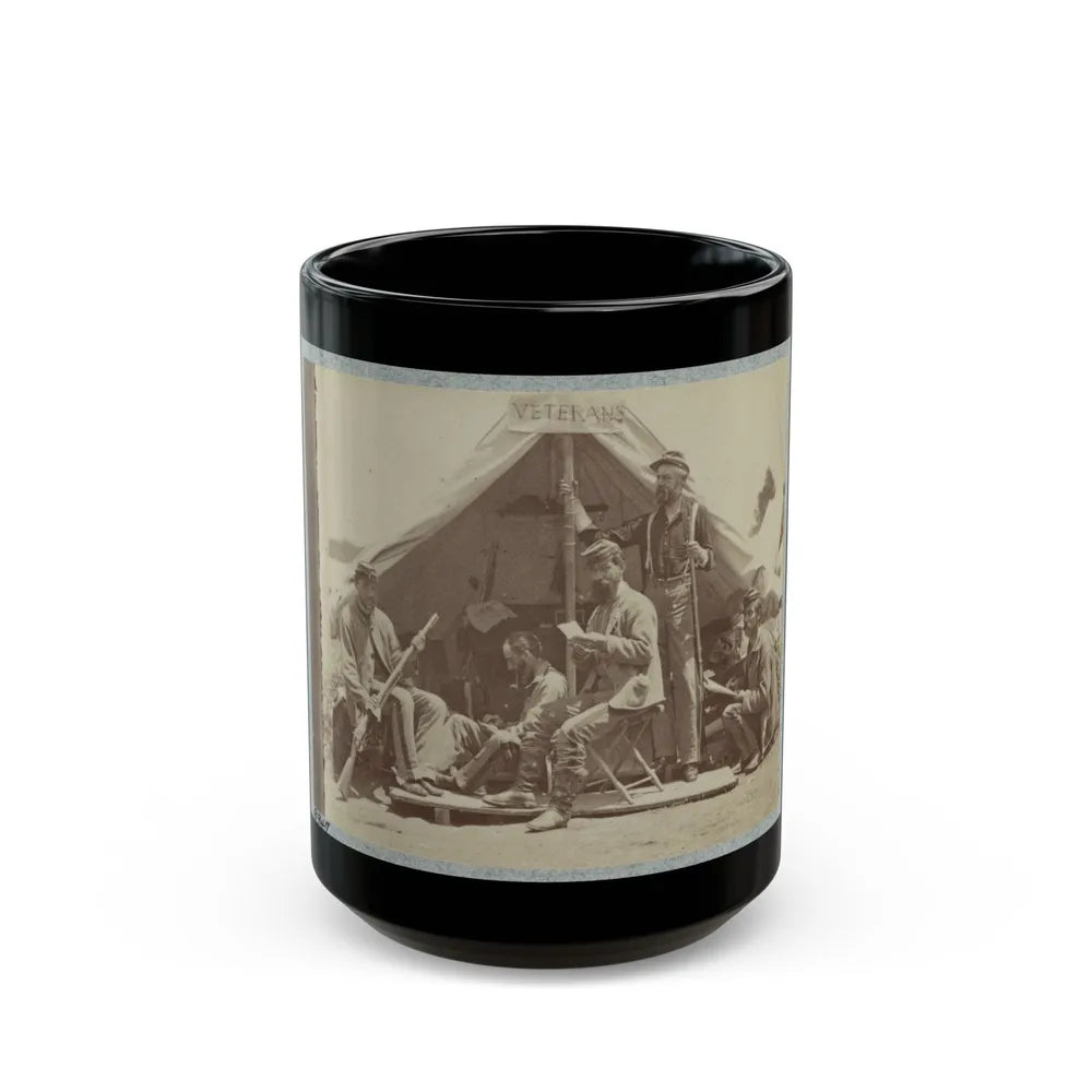 7th New York State Militia, Camp Cameron, D.C., 1861 035 (U.S. Civil War) Black Coffee Mug-15oz-Go Mug Yourself