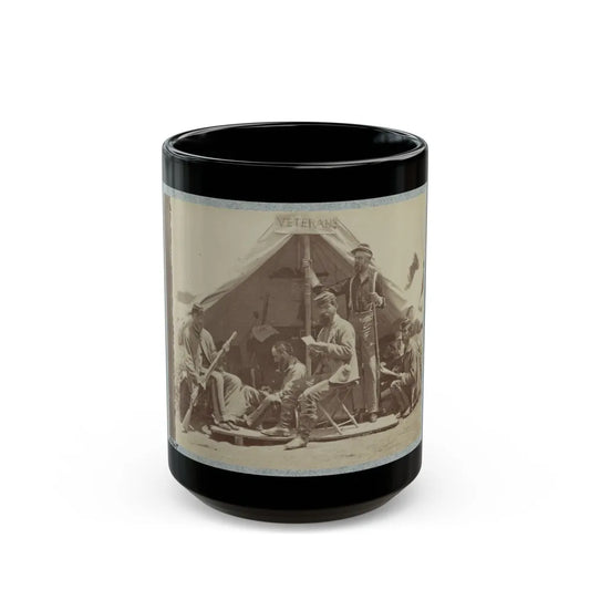 7th New York State Militia, Camp Cameron, D.C., 1861 035 (U.S. Civil War) Black Coffee Mug-15oz-Go Mug Yourself