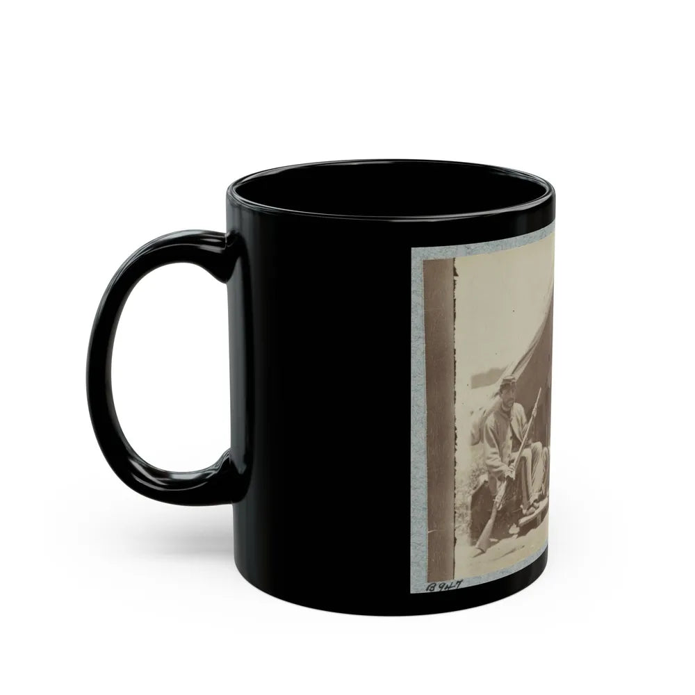 7th New York State Militia, Camp Cameron, D.C., 1861 035 (U.S. Civil War) Black Coffee Mug-Go Mug Yourself