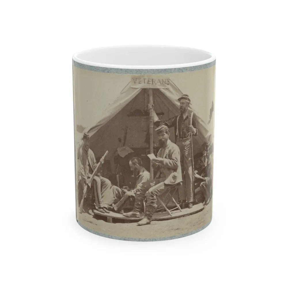 7th New York State Militia, Camp Cameron, D.C., 1861 035 (U.S. Civil War) White Coffee Mug-11oz-Go Mug Yourself