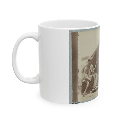 7th New York State Militia, Camp Cameron, D.C., 1861 035 (U.S. Civil War) White Coffee Mug-Go Mug Yourself