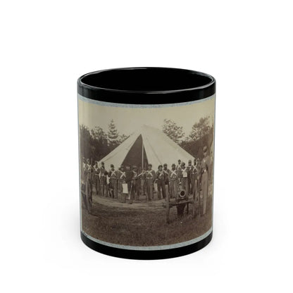 7th New York State Militia, Camp Cameron, D.C., 1861 036 (U.S. Civil War) Black Coffee Mug-11oz-Go Mug Yourself