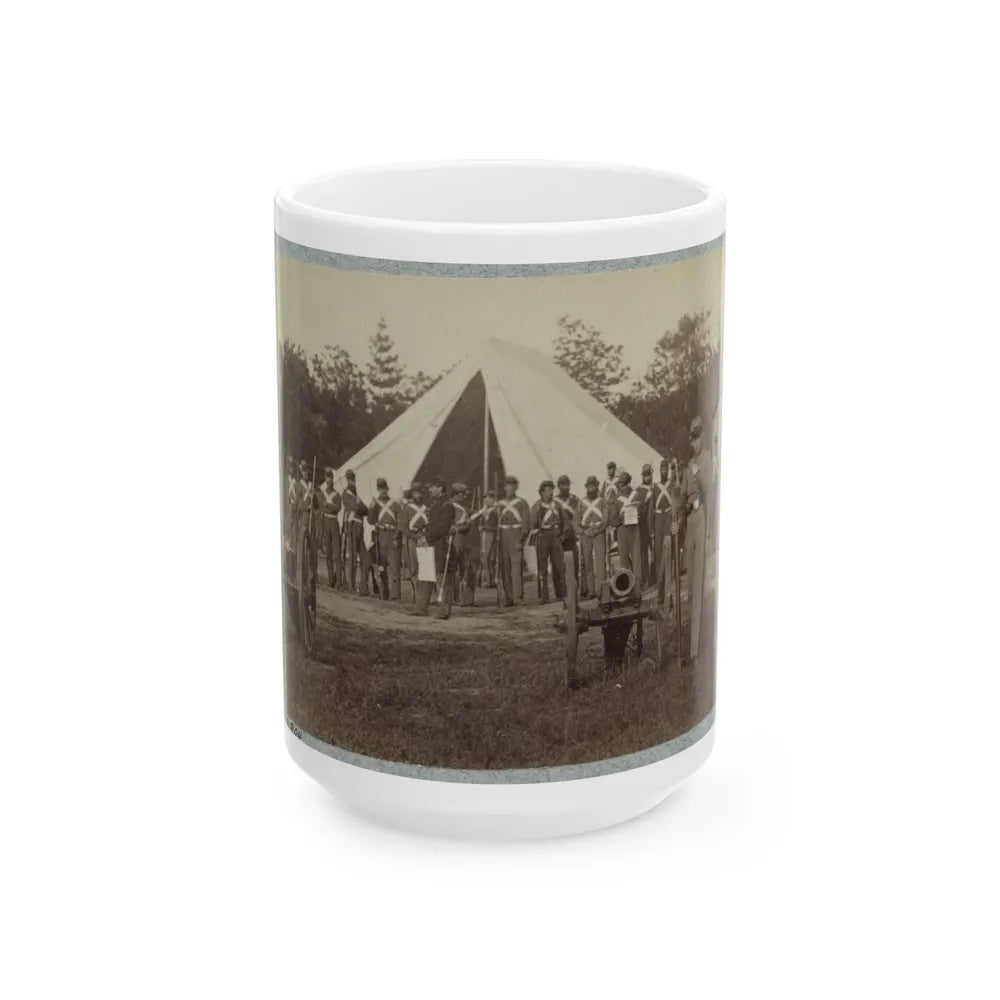 7th New York State Militia, Camp Cameron, D.C., 1861 036 (U.S. Civil War) White Coffee Mug-15oz-Go Mug Yourself